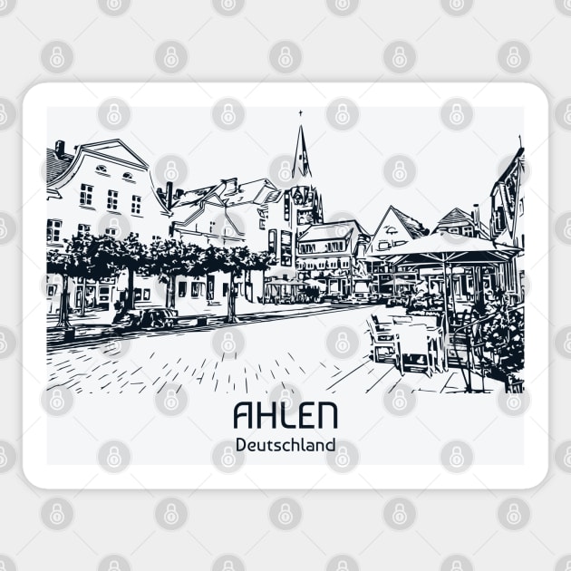 Ahlen - Deutschland Sticker by Lakeric